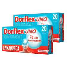 Kit 2 Unidades Dorflex Uno Enxaqueca Dipirona 1g 20 Comprimidos